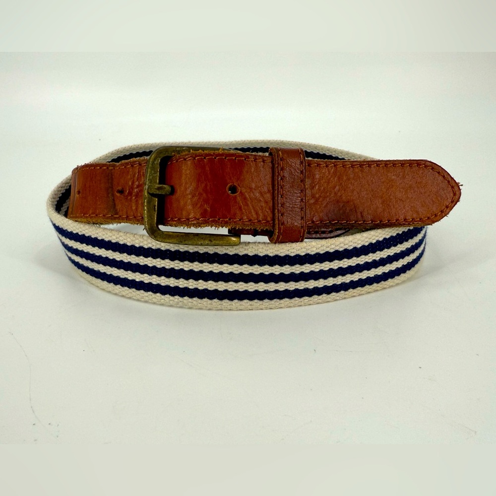 Vintage H&M Canvas & Leather Belt L/XL
